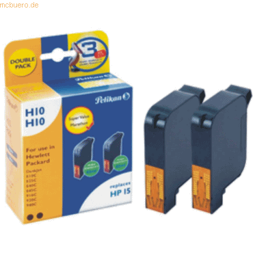 4018474359520 - Tintenpatrone kompatibel mit HP C6615D schwarz VE=2 Stück 4018474359520 - Tintenpatrone kompatibel mit HP C6615D schwarz VE=2 Stück