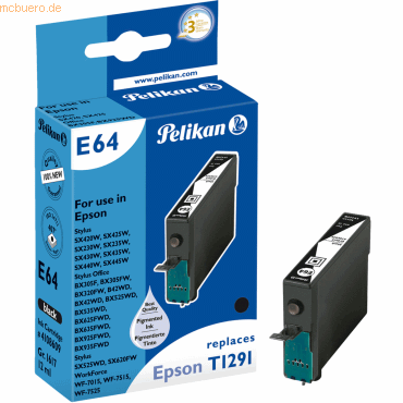 4018474108609 - E64 - Tinte auf Pigmentbasis - Schwarz - Epson Stylus Office B42WD - BX305FN - BX305FW - BX305FW Plus - BX320WD - BX42WD - BX525WD - BX535WD - 1 Stück(e)