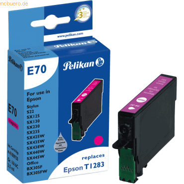 4018474108920 - Tintenpatrone kompatibel mit Epson T1283 magenta Typ E70 4018474108920 - Tintenpatrone kompatibel mit Epson T1283 magenta Typ E70