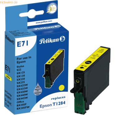 4018474108937 - Tintenpatrone kompatibel mit Epson T1284 yellow Typ E71