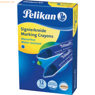 Pelikan Signierkreide 762/12 blau 12 Stifte