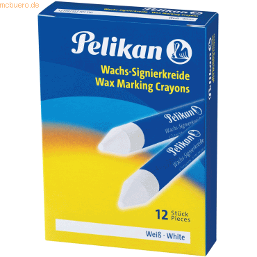 Pelikan Wachs-Signierkreide 772/12 weiß VE=12 Stück