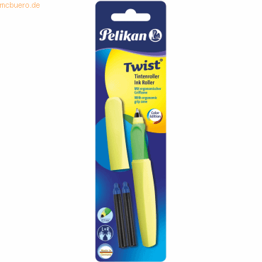 4012700807335 - Pelikan Tintenroller Twist R457 Neon Gelb +2P Blister