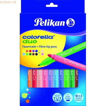 Pelikan Doppelfasermaler Colorella duo C407 1/2mm VE=12 Farben