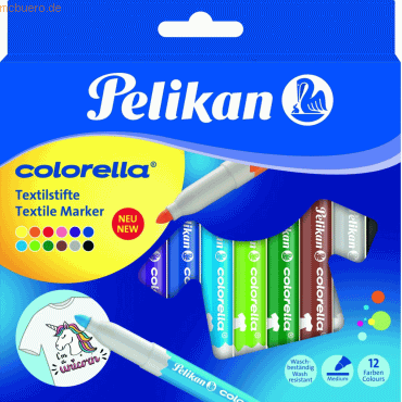 Pelikan Textilmaler C/TS Colorella 2-4mm VE=12 Farben