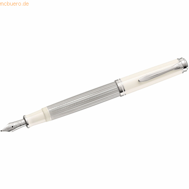 Pelikan Füllhalter M405 EF Silber-Weiß