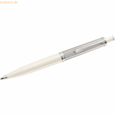Pelikan Kugelschreiber K405 Silber-Weiß