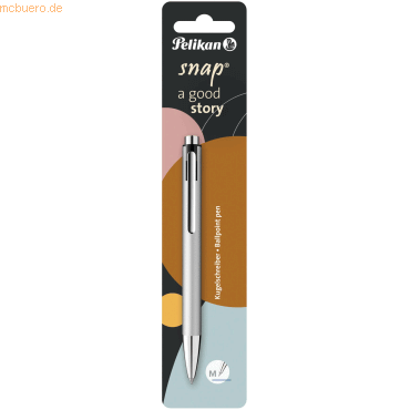 4012700817631 - Pelikan Kugelschreiber Snap Metallic Silber Blister