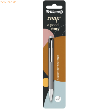 4012700817648 - Pelikan Kugelschreiber Snap Metallic Platin Blister