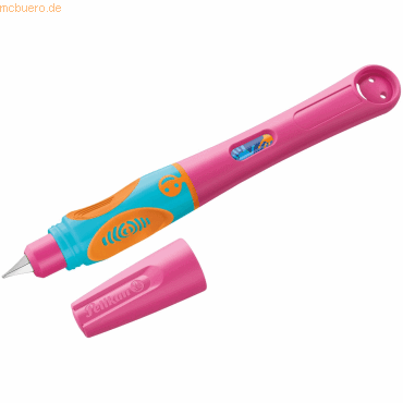 4012700820259 - griffix Füllhalter Lovely Pink für Linkshänder Schreiblernstift mit ergonomischer Griffzone - 1 Stück (820257)