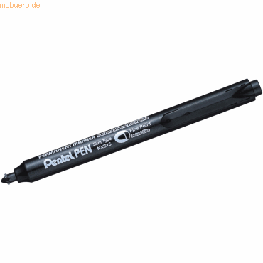 Pentel Permanentmarker mit Druckmechanik Rundspitze 1mm schwarz