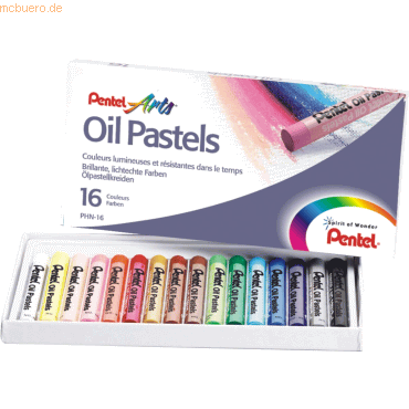 Pentel Ölpastellkreide VE= 16 Farben