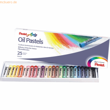 Pentel Ölpastellkreide VE= 25 Farben