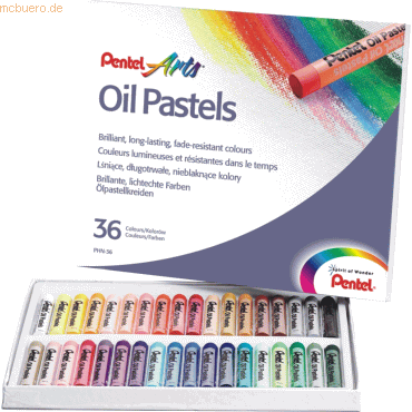 4711577003603 - PentelArts Ölpastellkreide PHN4 36er Kunststoff-Etui