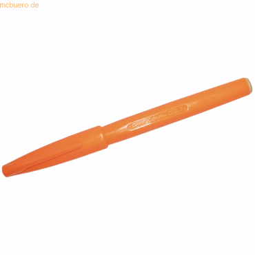 12 x Pentel Faserschreiber Sign Pen 0,8mm Rundspitze orange