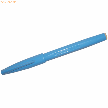 12 x Pentel Faserschreiber Sign Pen 0,8mm Rundspitze hellblau