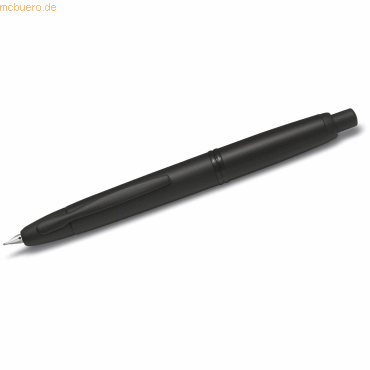 Pilot Füllfederhalter Capless Black Feder B 18 Kt. rhodiniertes Gold