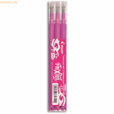 Pilot Tintenrollermine BLS-FR7-S3 0,4mm pink Set mit 3 Stück