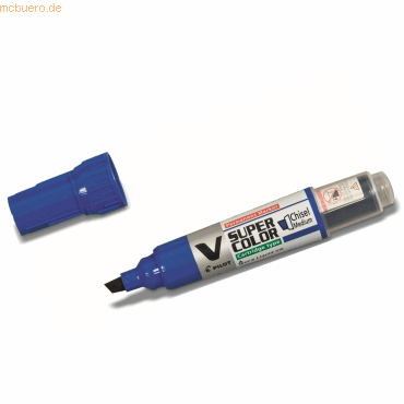 4902505357169 - Permanentmarker V Super Color blau 22-52mm Keilspitze 49025053