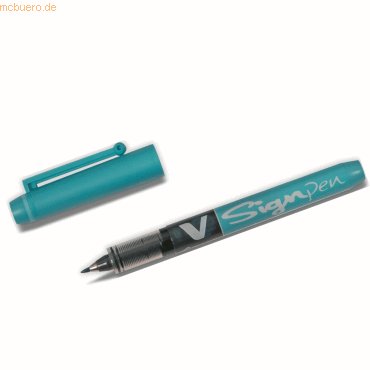 4902505198243 - 12 x Faserschreiber V Sign Pen 06mm Rundspitze hellblau