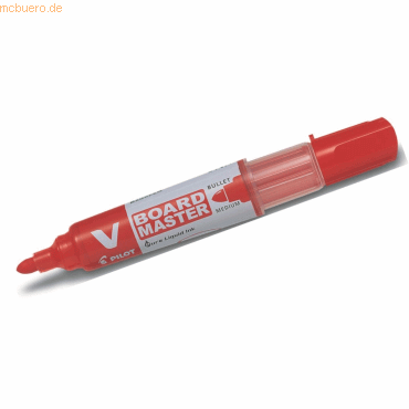 Pilot Whiteboardmarker V Board Master 2,3mm Rundspitze rot