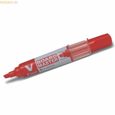 4902505355875 - Whiteboardmarker PILOT V-Board Master nachfüllbar Tintenstandanzeige Keilspitze rot 1 Stück 4902505355875 - Whiteboardmarker PILOT V-Board Master nachfüllbar Tintenstandanzeige Keilspitze rot 1 Stück