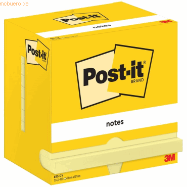 Post-it Notes Haftnotizen 127x76mm gelb VE= 12 Blöcke