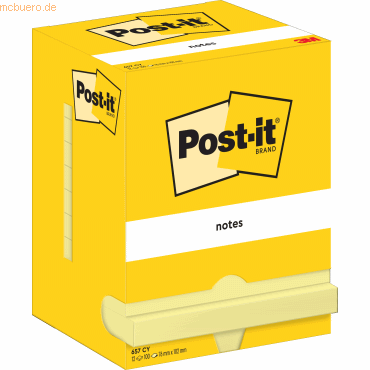 Post-it Notes Haftnotizen 102x76mm VE=12 Blöcke gelb