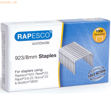 Rapesco Heftklammern 923/8mm VE=1000 Stück