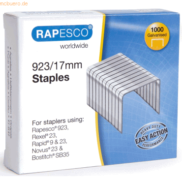 Rapesco Heftklammern 923/17mm VE=1000 Stück