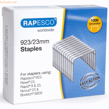 Rapesco Heftklammern 923/23mm VE=1000 Stück