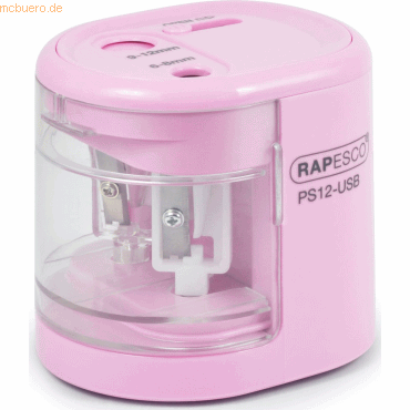 5018505010900 - RAPESCO Elektrischer Doppel-Spitzer PS12-USB rosa