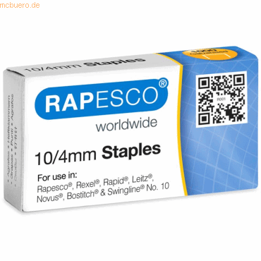 Rapesco Heftklammern 10/4mm VE=1000 Stück