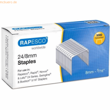 Rapesco Heftklammern 24/8mm VE=5000 Stück