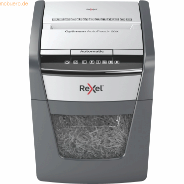 Rexel Aktenvernichter Optimum Autofeed+ 50X 4x28mm Partikelschnitt 50