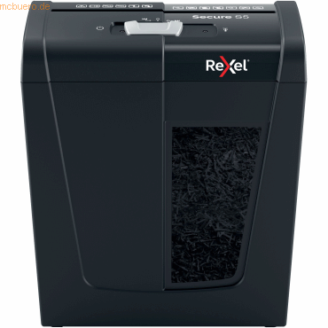 Rexel Aktenvernichter Secure S5 6mm Streifenschnitt 5 Blatt schwarz