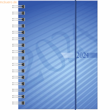 4003273777170 - Wochenkalender Taschenkalender 2024 Modell perfect Technik I PP-Einband blau