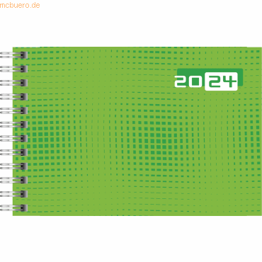 4003273777965 - rido idé 7017107014 Wochenkalender Taschenkalender 2024 Modell Septimus 2 Seiten = 1 Woche quer Blattgröße 152 x 102 cm Grafik-Einband grün