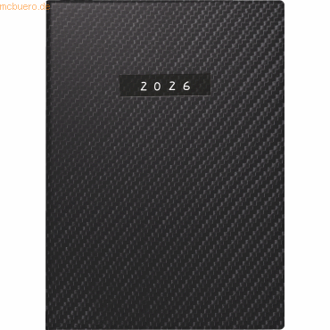 4003273790131 - Taschenkalender Technik III 1 Tag Seite 10x14cm Carbon Kunstled