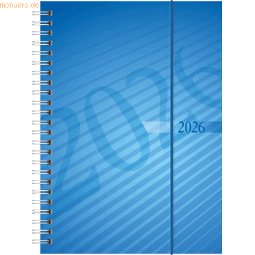 4003273790308 - 2 x Buchkalender futura 2 A5 1 Woche 2 Seiten PP blau 2026 4003273790308 - 2 x Buchkalender futura 2 A5 1 Woche 2 Seiten PP blau 2026