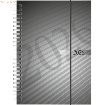 4003273790322 - 2 x Buchkalender futura 2 A5 1 Woche 2 Seiten PP anthrazit Kalend 4003273790322 - 2 x Buchkalender futura 2 A5 1 Woche 2 Seiten PP anthrazit Kalend