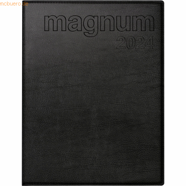 4003273779808 - Buchkalender magnum 183x24cm 1 Woche 2 Seiten Kunstleder schwarz