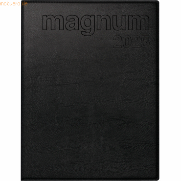 4003273785557 - Buchkalender magnum 183x24cm 1 Woche 2 Seiten Kunstleder schwarz