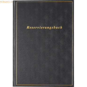 4003273790919 - Buchkalender Reservierung A4 1 Tag Seite Balacron schwarz 2026 4003273790919 - Buchkalender Reservierung A4 1 Tag Seite Balacron schwarz 2026