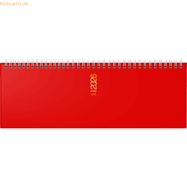 4003273791015 - Querkalender AC 307x105cm 1 Woche 2 Seiten rot 2026 4003273791015 - Querkalender AC 307x105cm 1 Woche 2 Seiten rot 2026