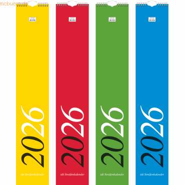 4003273791107 - 4 x Streifenkalender 12x66cm 1 Monat Seite 2026 4003273791107 - 4 x Streifenkalender 12x66cm 1 Monat Seite 2026