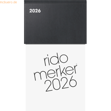 4003273791251 - Tischkalender Merker 108x201cm Kunststoff-Einband schwarz 2026 4003273791251 - Tischkalender Merker 108x201cm Kunststoff-Einband schwarz 2026