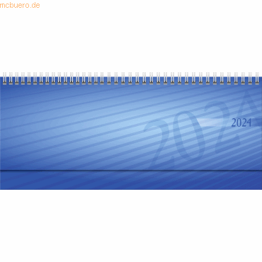 4003273780224 - Wochenkalender Tischkalender 2024 Modell septant PP-Einband mit verlängerter Rückwand blau