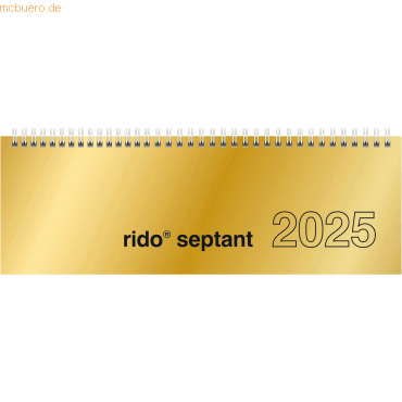 Rido Schreibtischquerkalender Septant 30,5x10,5cm 1 Woche/2 Seiten Chr