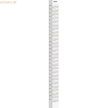 4003273792500 - 10 x 2-Jahres-Ersatzkalendarium 94x1320mm 2026 2027 4003273792500 - 10 x 2-Jahres-Ersatzkalendarium 94x1320mm 2026 2027